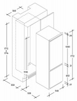 Встраиваемый холодильник Candy CFBC 3150/1 E