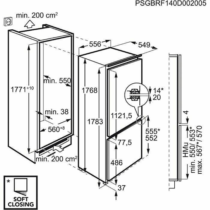 Встраиваемый холодильник Electrolux ENG 2693