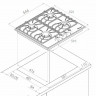 Газовая варочная панель Kuppersberg FQ 601 W