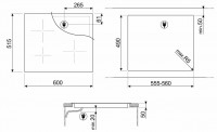 Индукционная варочная панель Smeg SI5641D