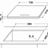 Газовая варочная панель KitchenAid KHGD5 77510 Газовая варочная панель KitchenAid KHGD5 77510