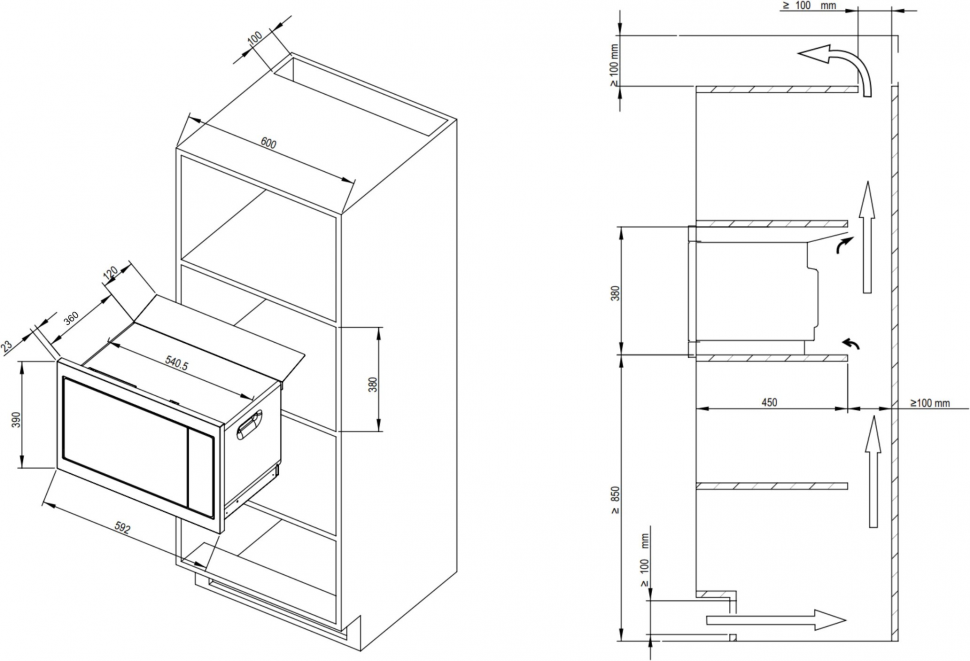 Микроволновая печь De Dietrich DME4310B