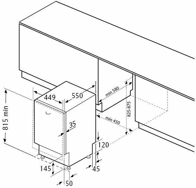 Посудомоечная машина Flavia BI 45 Mella P5 S Посудомоечная машина Flavia BI 45 Mella P5 S