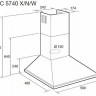 Каминная вытяжка Korting KHC 6740 RN Каминная вытяжка Korting KHC 6740 RN