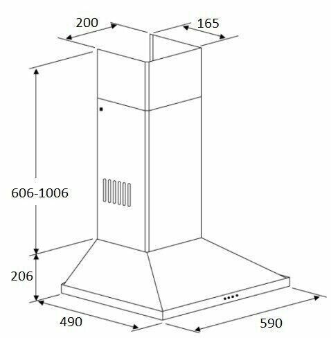Каминная вытяжка Kuppersberg T 601 X