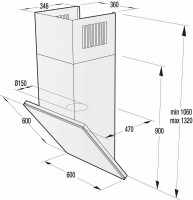 Каминная вытяжка Gorenje WHI 661 ST X