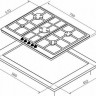Газовая варочная панель Bompani BO 297 MH/N Газовая варочная панель Bompani BO 297 MH/N