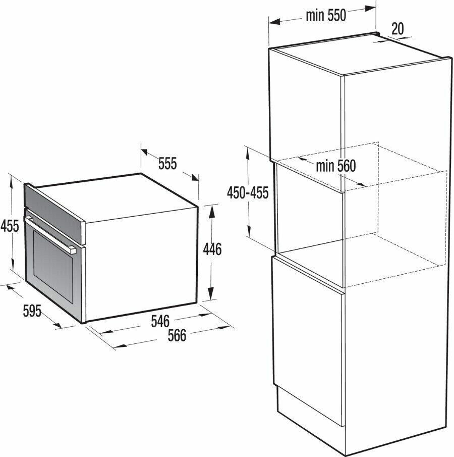Электрический духовой шкаф Gorenje BCM 547 ORAB