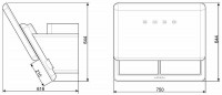 Каминная вытяжка Smeg KFAB75BL