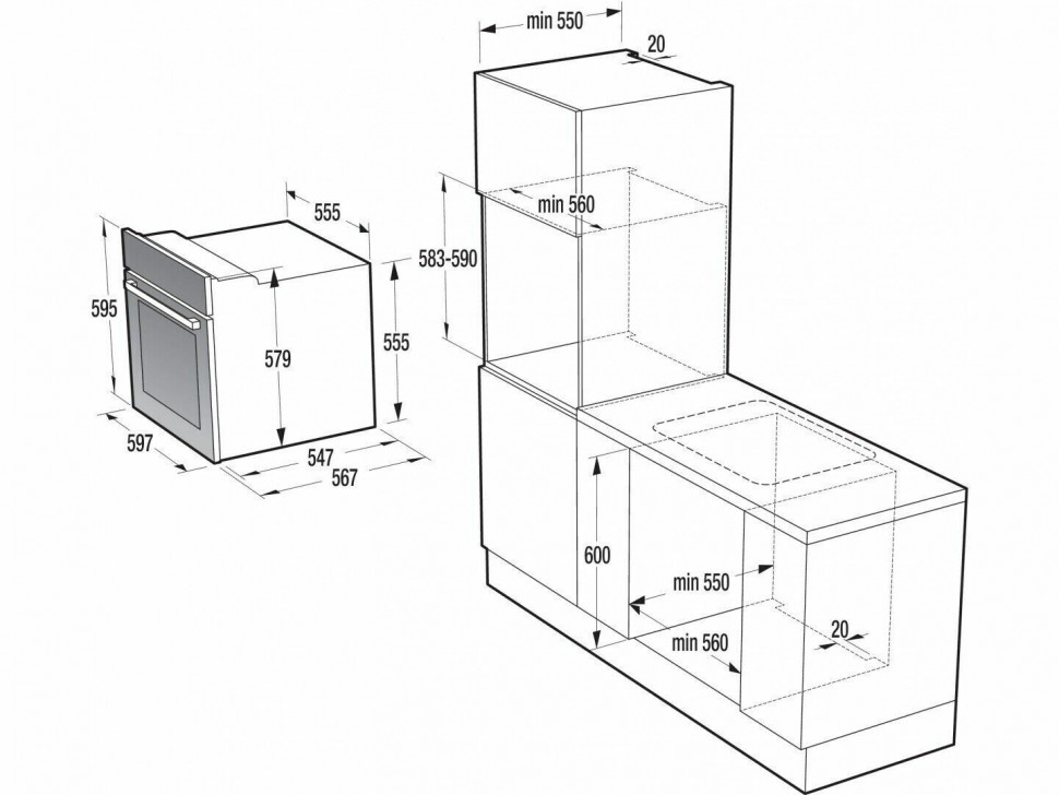 Электрический духовой шкаф Gorenje BO 635 E11 XK