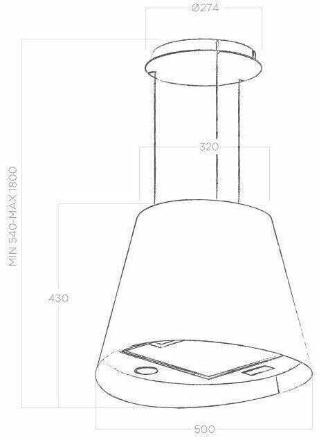 Островная вытяжка Elica Juno Urban Zinc/F/50