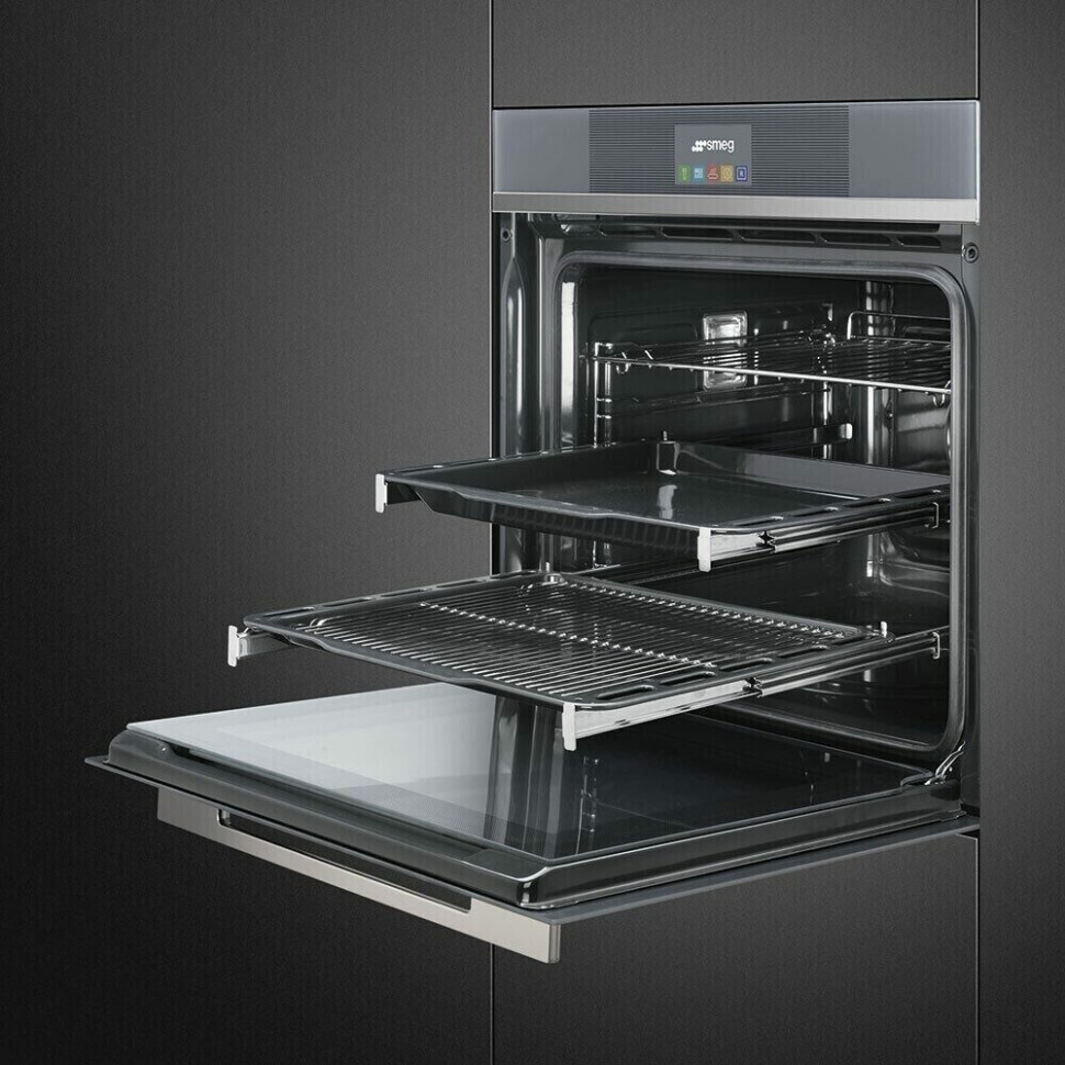 Электрический духовой шкаф Smeg SFP6104TVB