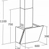 Каминная вытяжка Cata Avlaki 600 XGBK Каминная вытяжка Cata Avlaki 600 XGBK