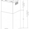 Островная вытяжка Korting KHA 45970 W Cube