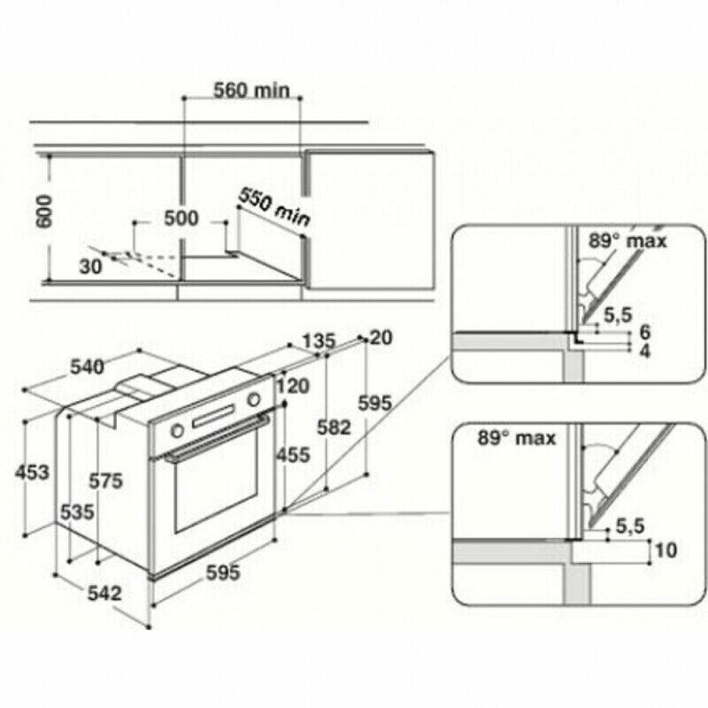 Электрический духовой шкаф Whirlpool AKZ 6230 IX