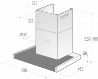 Каминная вытяжка Gorenje WHT 651 S1 XBG
