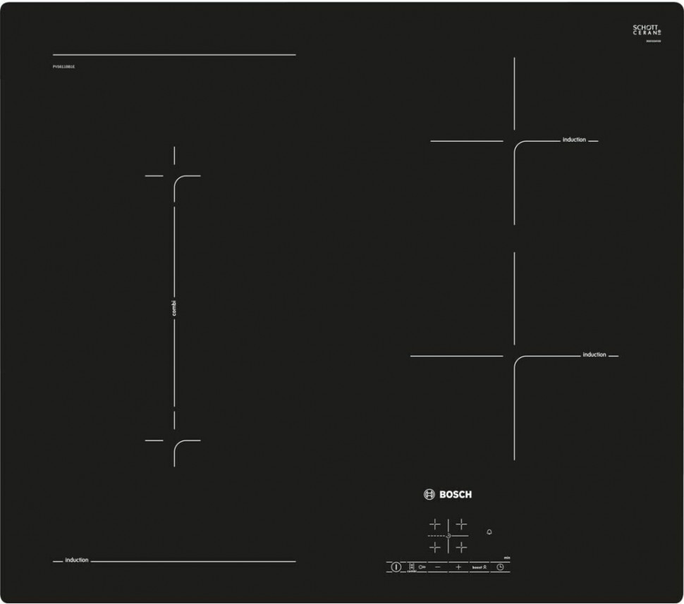 Индукционная варочная панель Bosch PVS 611 BB1E