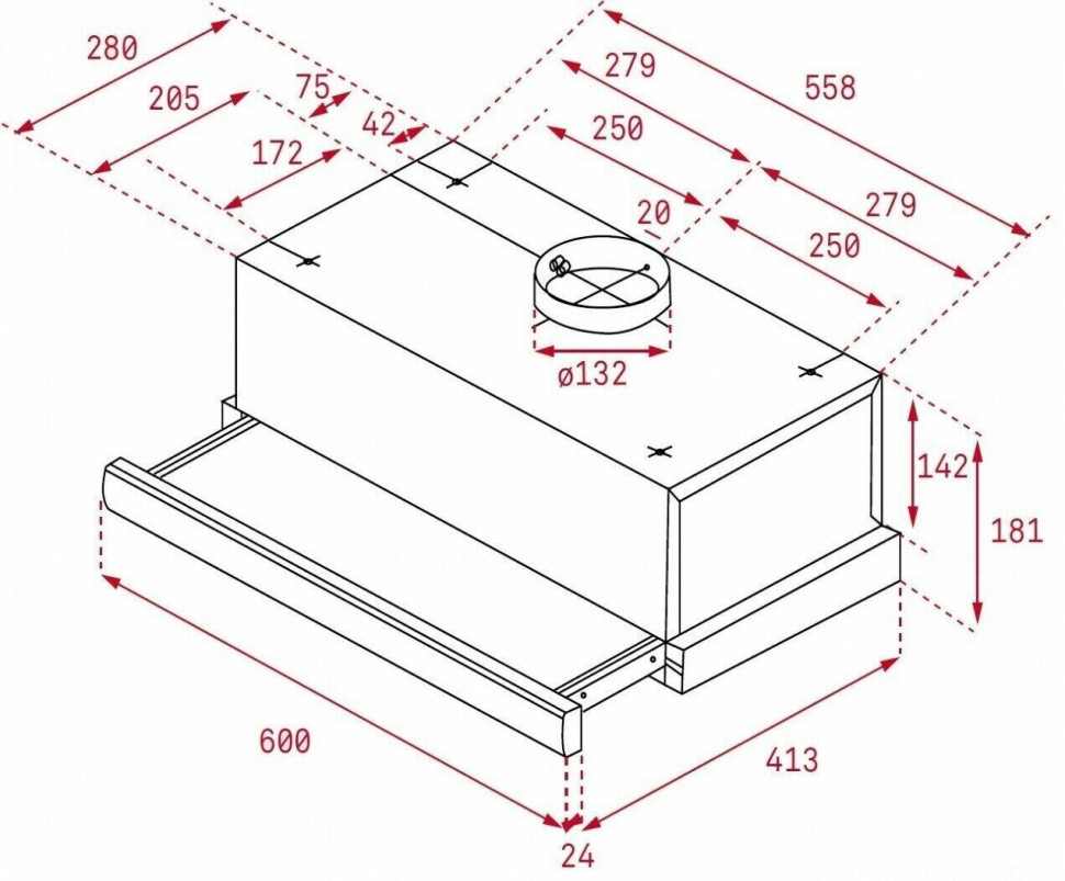 Встраиваемая вытяжка Teka TL 6310 Встраиваемая вытяжка Teka TL 6310