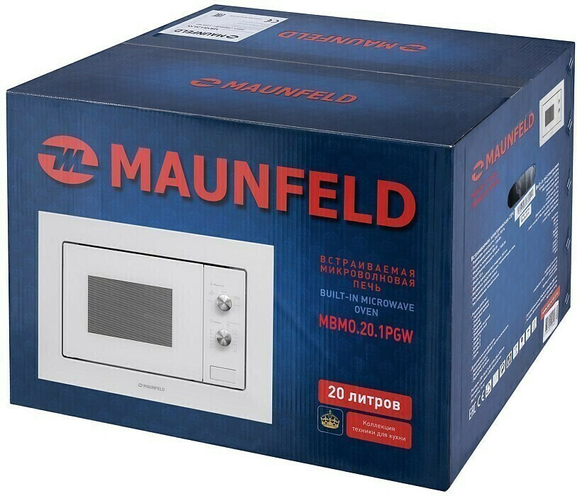 Встраиваемая микроволновая печь MAUNFELD MBMO.20.1PGW