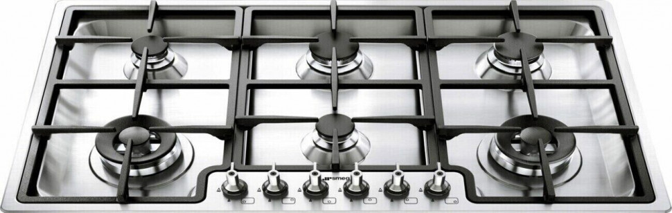 Газовая варочная панель Smeg PGF96 Газовая варочная панель Smeg PGF96