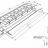 Газовая варочная панель Smeg PDXF116RS Газовая варочная панель Smeg PDXF116RS