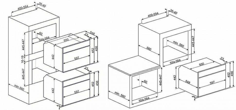 Электрический духовой шкаф Smeg SFP4102PZS Электрический духовой шкаф Smeg SFP4102PZS