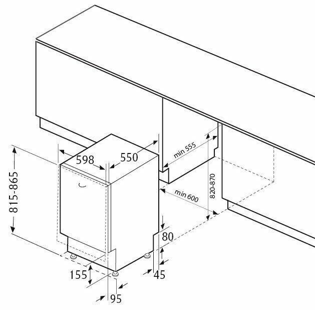 Посудомоечная машина Fornelli BI 60 Kaskata Light S Посудомоечная машина Fornelli BI 60 Kaskata Light S
