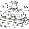 Встраиваемая вытяжка Franke FBI 525 XS HCS 305.0599.509