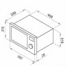 Встраиваемая микроволновая печь MAUNFELD JBMO.20.5 S