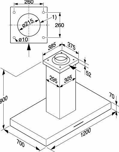 Островная вытяжка Miele DA 424-4