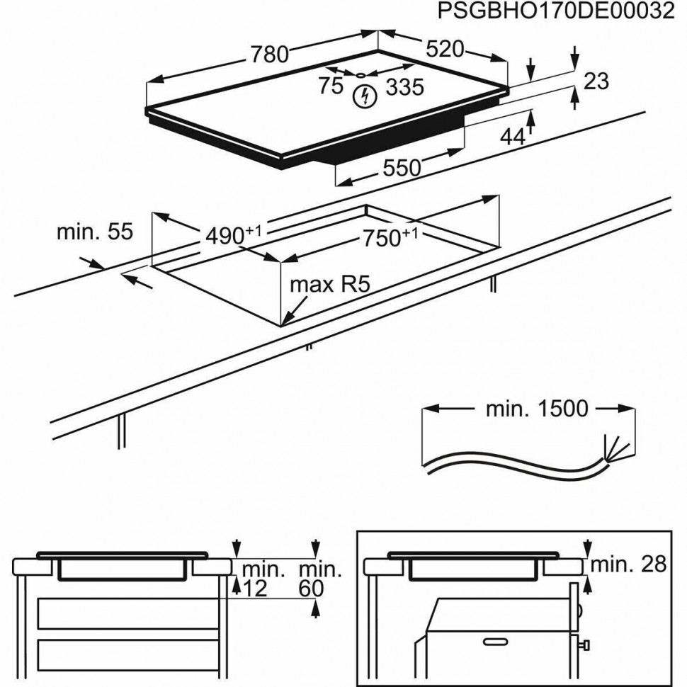 Индукционная варочная панель Electrolux EIV 83443 BW