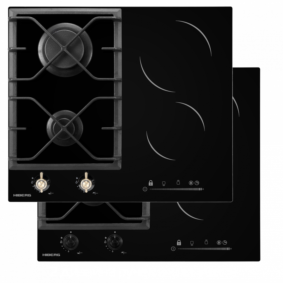 Комбинированная варочная поверхность Hiberg VM 6021 B