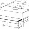 Встраиваемая вытяжка Weissgauff TEL 06 1M WH