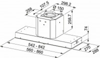 Встраиваемая вытяжка Franke FMY 608 BI BK 110.0456.723