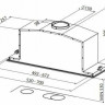 Встраиваемая вытяжка Faber Inca LUX Glass EV8 X/WH A70 Встраиваемая вытяжка Faber Inca LUX Glass EV8 X/WH A70