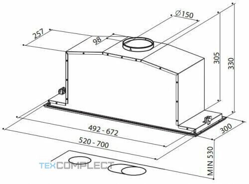 Встраиваемая вытяжка Faber Inca LUX Glass EV8 X/WH A70 Встраиваемая вытяжка Faber Inca LUX Glass EV8 X/WH A70