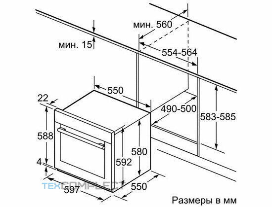 Газовый духовой шкаф Bosch HGN 10E060