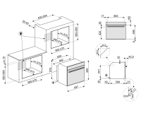 Электрический духовой шкаф Smeg SFP6604WSPNX