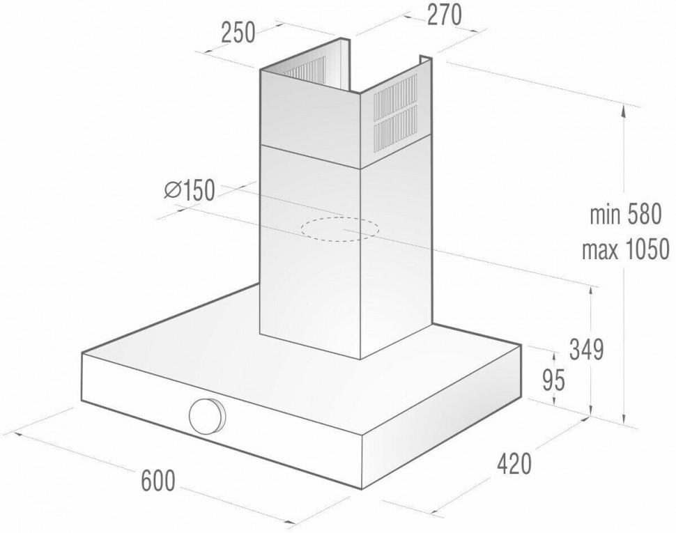 Каминная вытяжка Gorenje DT 6 SY2 B
