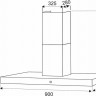 Каминная вытяжка Exiteq EX-1069 Каминная вытяжка Exiteq EX-1069
